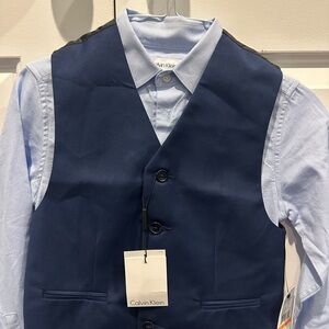 Boy 4 piece Calvin Klein navy suit
